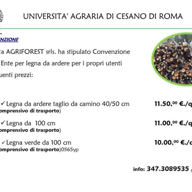 Convenzione AGRIFOREST