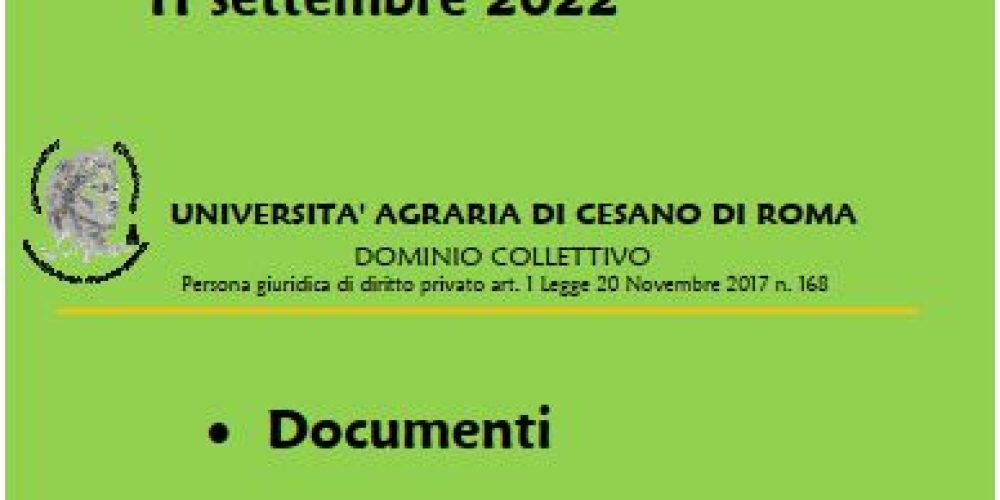 Documenti necessari per presentazione all’ Elezioni